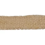 Fita Uniart 313 Juta 3Cm Lurex C/9,5M Cor Juta Com Prata