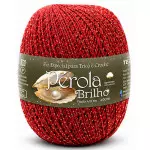 Linha Sao Joao Perola Brilho 460M Cor 13 Vermelho / Dourado