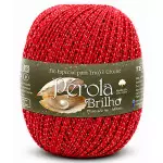 Linha Sao Joao Perola Brilho 460M Cor 13 Vermelho / Prata