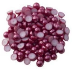 Contas Trama Meia Perola S/Furo 8Mm 500G Cor Rose