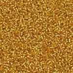 Micanguinha Imp China 12/0 500G Cor 22 Ouro Transparente