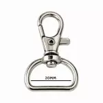 Mosquetao Imp Central 4,0X2,5Cm C/10 Cor Niquel