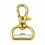 Mosquetao Imp Central 4,0X2,5Cm C/10 Cor Ouro