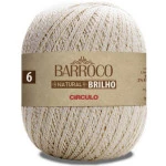 Barbante Circulo Barroco Nt Bril 6 759M Cor C/ Fio Ouro