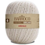 Barbante Circulo Barroco Nt Bril 6 759M Cor C/ Fio Prata