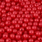 Contas Perola Luli 10Mm 500G Cor Vermelho