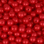 Contas Perola Luli 12Mm 500G Cor Vermelho