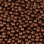 Contas Perola Luli  6Mm 500G Cor Marrom