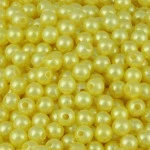 Contas Perola Luli  8Mm 500G Cor Amarelo