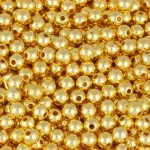 Contas Perola Luli  8Mm 500G Cor Ouro