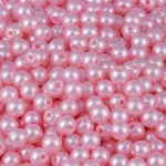 Contas Perola Luli  8Mm 500G Cor Rosa Bebe