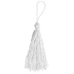 Pingente Seda Imp Luli 7.5cm C/10 Cor 011 - Branco