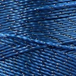 Fio Incomfio Princesa Brilho C/500M Cor 3129 - Azul Royal C/ Prata