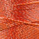 Fio Incomfio Princesa Brilho C/500M Cor 3142 - Laranja C/ Prata