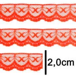 Renda Imp. Nybc R002 2,0Cm C/50M Cor 001 Laranja Neon