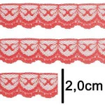 Renda Imp. Nybc R002 2,0Cm C/50M Cor 145 Vermelho