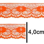 Renda Imp. Nybc R003 4,0Cm C/50M Cor 001 Laranja Neon