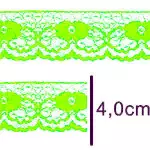 Renda Imp. Nybc R003 4,0Cm C/10M Cor 002 Verde Neon