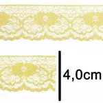 Renda Imp. Nybc R003 4,0Cm C/10M Cor 104 Amarelo Canario