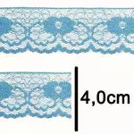 Renda Imp. Nybc R003 4,0Cm C/10M Cor 182 Azul Hortensia