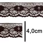 Renda Imp. Nybc R003 4,0Cm C/10M Cor 294 Marrom Cafe