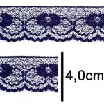 Renda Imp. Nybc R003 4,0Cm C/10M Cor 318 Marinho