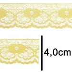 Renda Imp. Nybc R003 4,0Cm C/50M Cor 110 Amarelo Ouro