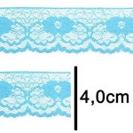 Renda Imp. Nybc R003 4,0Cm C/50M Cor 199 Azul Turquesa