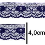 Renda Imp. Nybc R003 4,0Cm C/50M Cor 318 Marinho