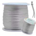 Cordao Imp Nybc Rabo Rato 1Mm C/100M Cor 300 Cinza