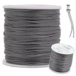Cordao Imp Nybc Rabo Rato 1Mm C/100M Cor 307 Cinza Escuro