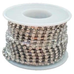 Corrente Roma Strass Ro-151617 SS10 9,15 Cor Prata