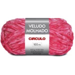 Fio Circulo Veludo Molhado 500G Cor 3397 Bala de Morango