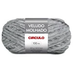 Fio Circulo Veludo Molhado 500G Cor 8326 Prata Pura