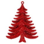 Enf.Art Arvore C/Glitter 9,5Cm Zc1013 Cor Vermelho