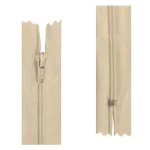Ziper Imp Nylon Fixo Zc 18Cm C/10 Cor 010 - Bege Claro