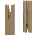 Ziper Imp Nylon Fixo Zc 40Cm C/10 Cor 008 - Bege Camurca