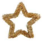 Guirlanda Art Estrela 30Cm Zcn0094 Cor Ouro