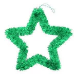 Guirlanda Art Estrela 30Cm Zcn0094 Cor Verde