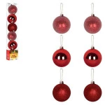 Bola Art Tb Berry 6Cm Zcn0943 C/6 Cor Vermelho