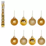 Bola Art Tb Luxxor  5Cm Zcn2613 C/8 Cor Ouro