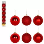 Bola Art Tb Luxxor  6Cm Zcn2614 C/6 Cor Vermelho