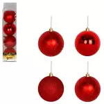 Bola Art Tb Luxxor  8Cm Zcn2616 C/4 Cor Vermelho