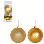Bola Art Tb Luxxor 10Cm Zcn2617 C/2 Cor Ouro