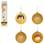 Bola Art Tb Lisa 7Cm Zcn2793 C/4 Cor Ouro