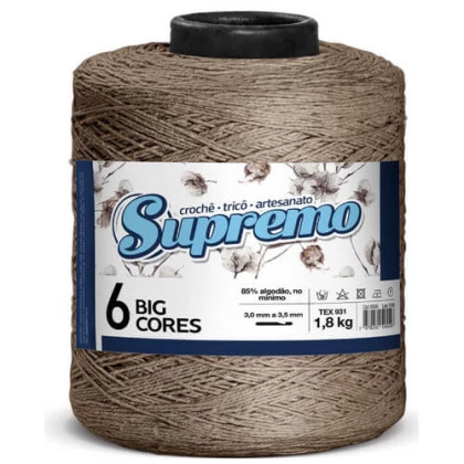 Barbante Supremo Big Colorido Número 6 Cone com 1800g