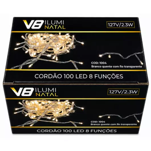 CORDAO  1004 100LED 8F MORNA FT 127V