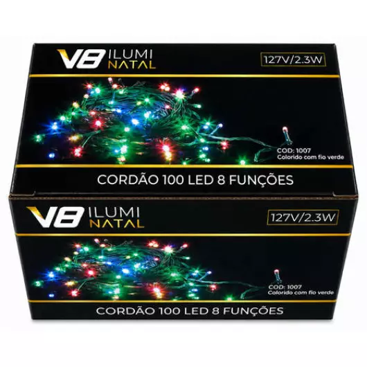 CORDAO  1007 100LED 8F COR FV 127V