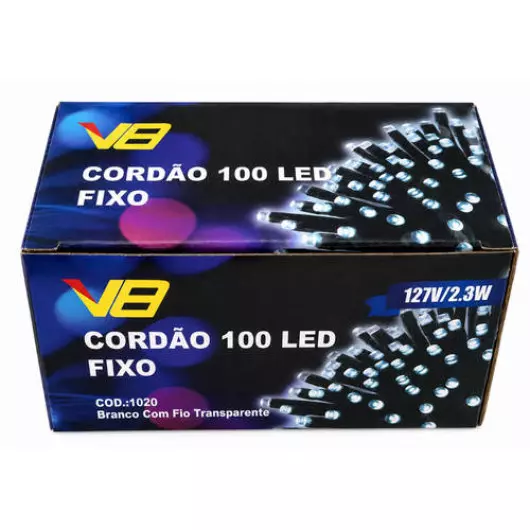 CORDAO  1020 100LED FX BRANCA FT 127V