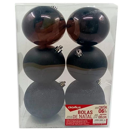 BOLA CROMUS 1043207 8CM LISA GL/MT/PTC/6
